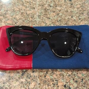 LeSpecs Black Cat Eye Sunglasses